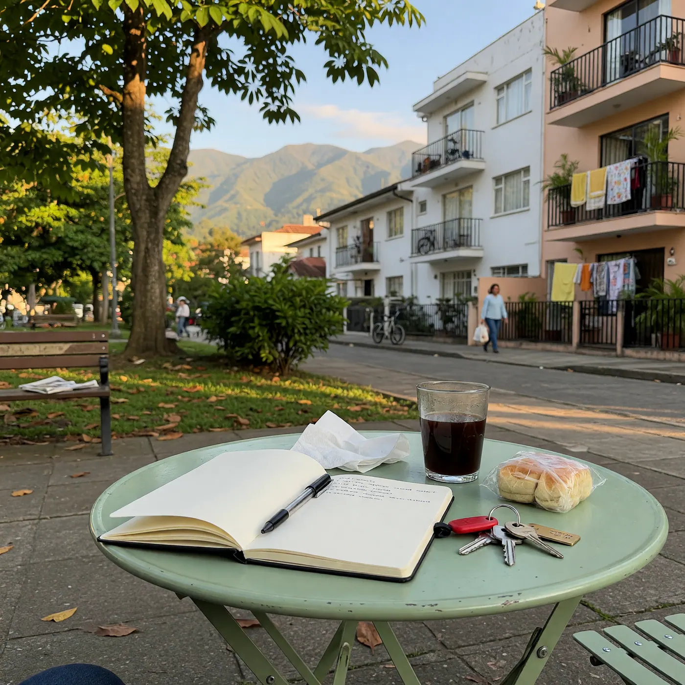 Leafy mid-sized Colombian city scene for value-focused expats
