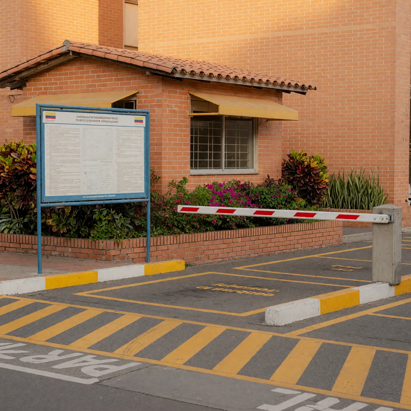 Control de acceso vehicular y parqueaderos en conjunto cerrado colombiano
