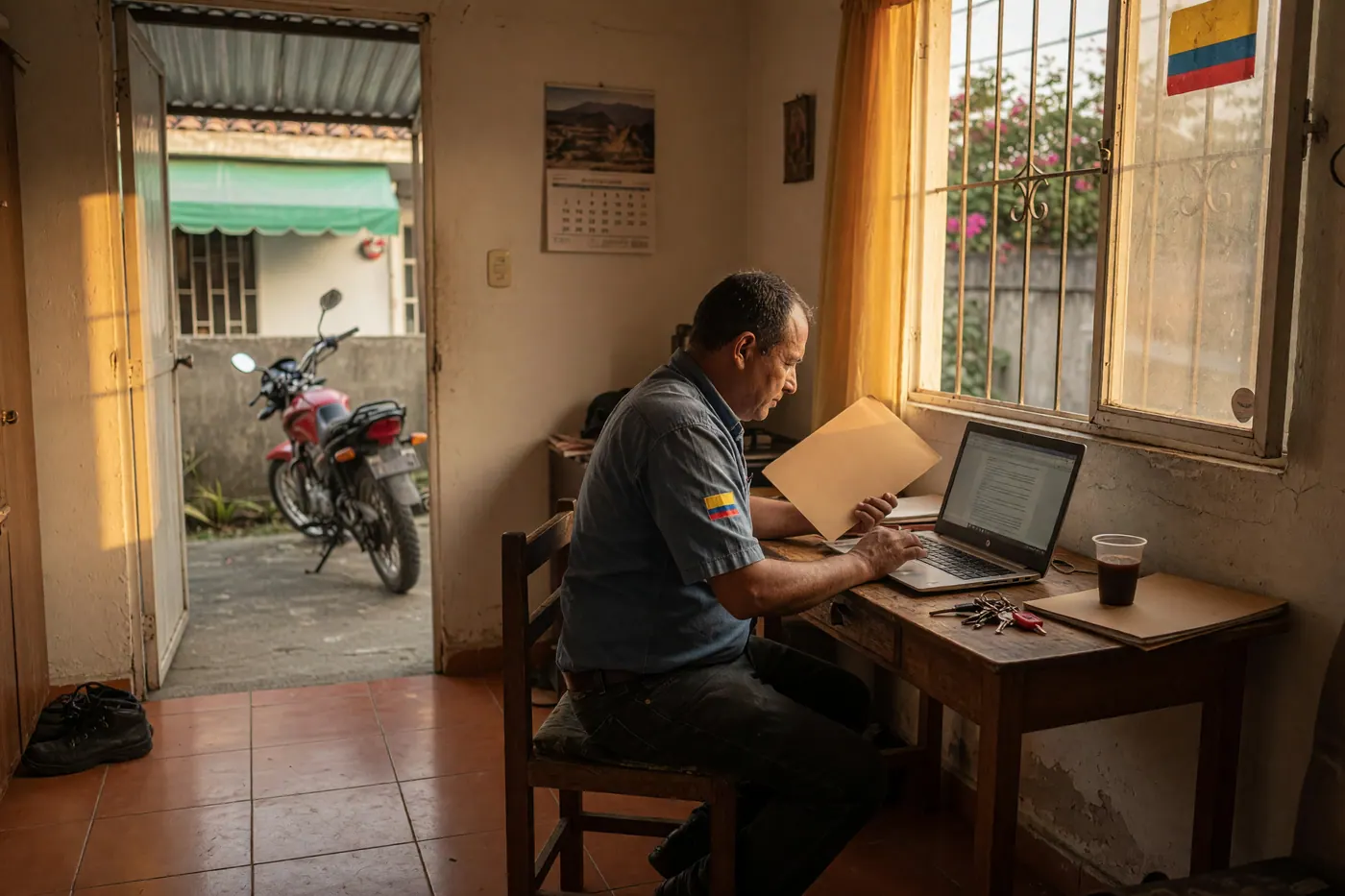 How to download the SIMIT clearance certificate for traffic procedures in Colombia