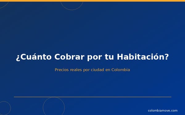 Precios de habitaciones en arriendo en Colombia por ciudad