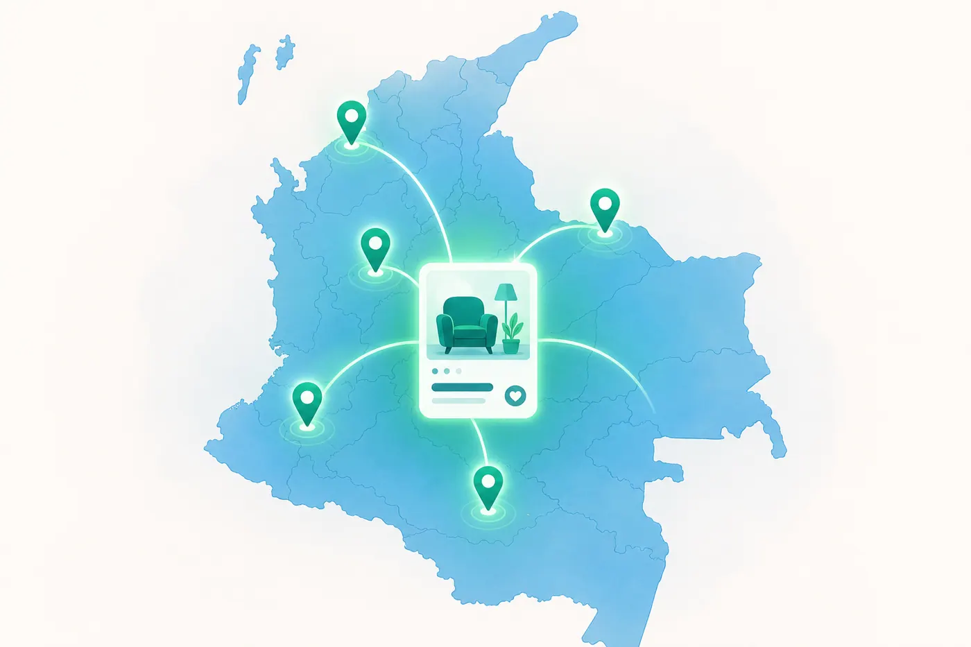 Un solo anuncio remoto que llega a varias ciudades de Colombia