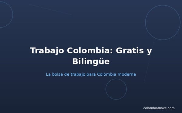 Colombia Move plataforma de empleo bilingüe