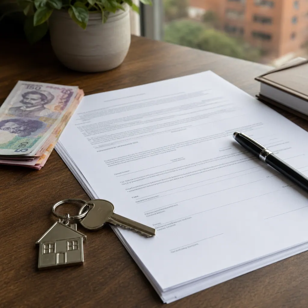 Bogota rental budget breakdown with rent administration utilities and parking costs