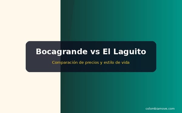 Comparación de precios entre Bocagrande y El Laguito en Cartagena