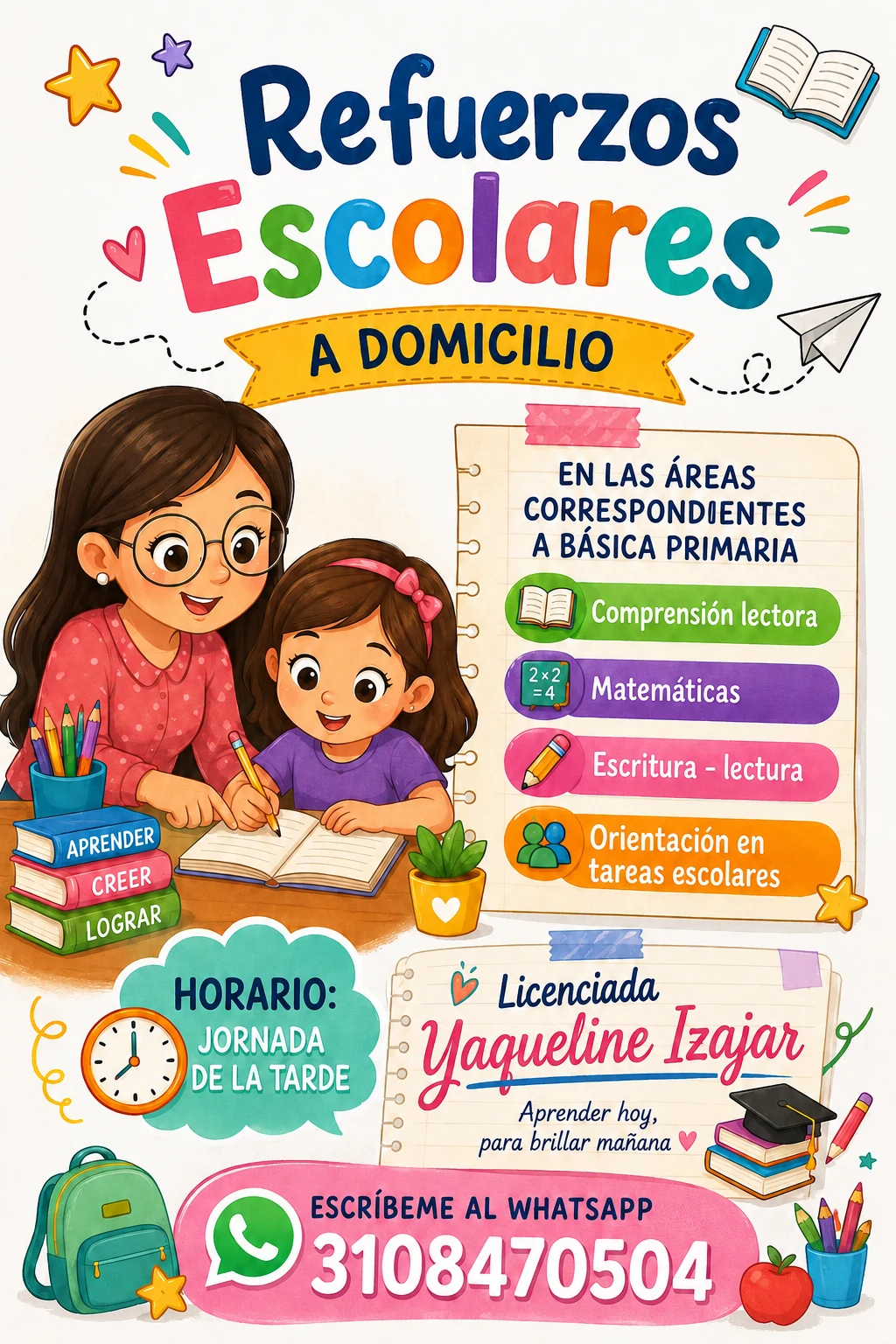 Servicio en Cali: Servicios de Refuerzos Escolares a Domicilio — Colombia Move