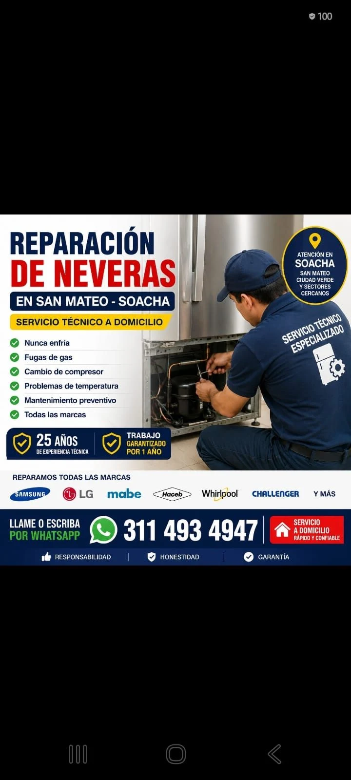 Service in Soacha: Refrigerator Repair In Ciudad Verde Soacha | Specialized Technician — Colombia Move