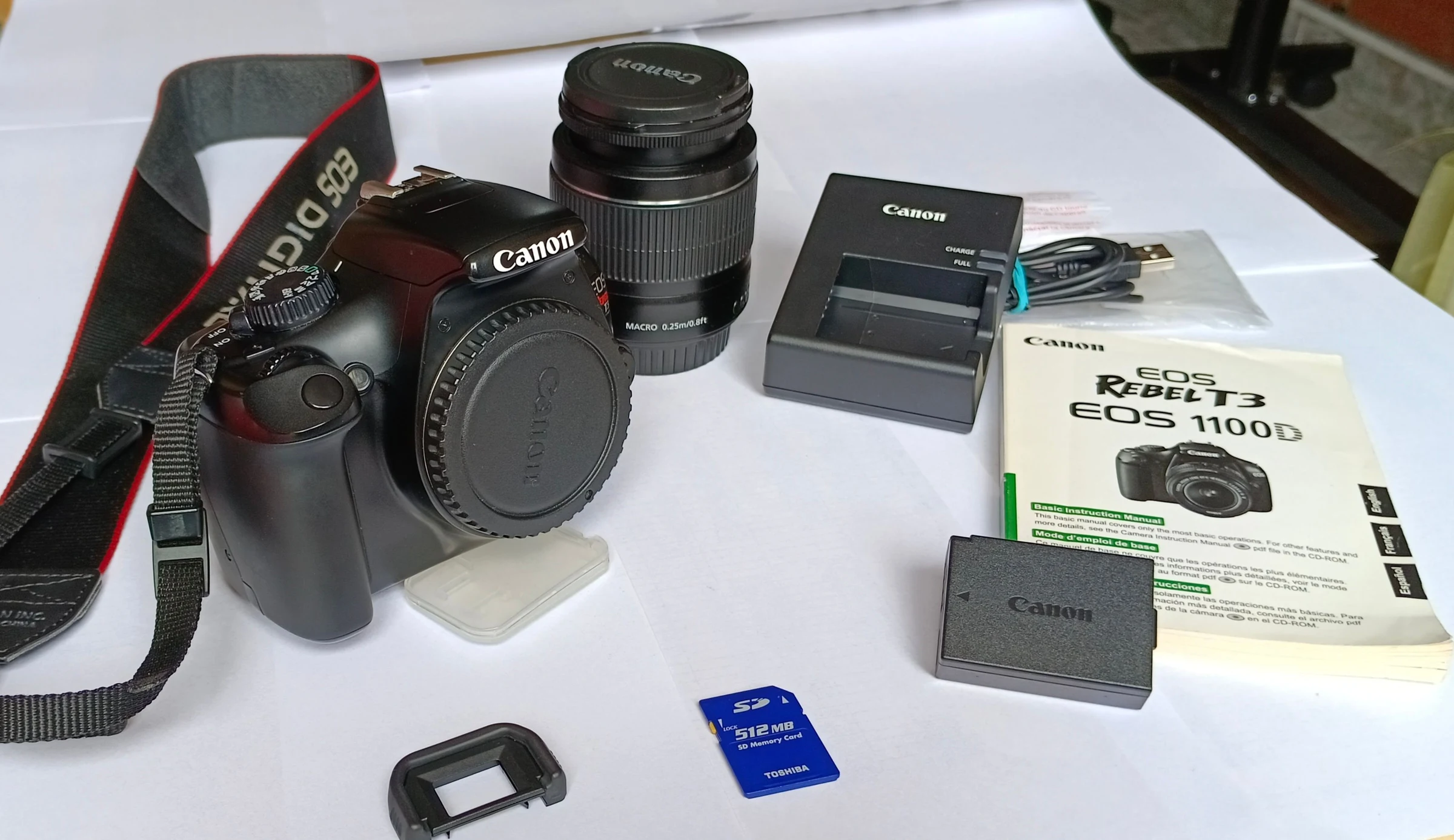 Venta de cámaras y fotografía en Bogotá: Camara Canon EOS Rebel T3 EOS 1100D en venta — Colombia Move