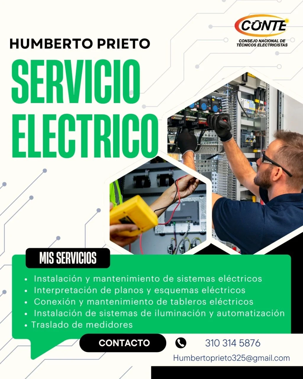 Servicio en Bogotá: Servicio eléctrico profesional — Colombia Move