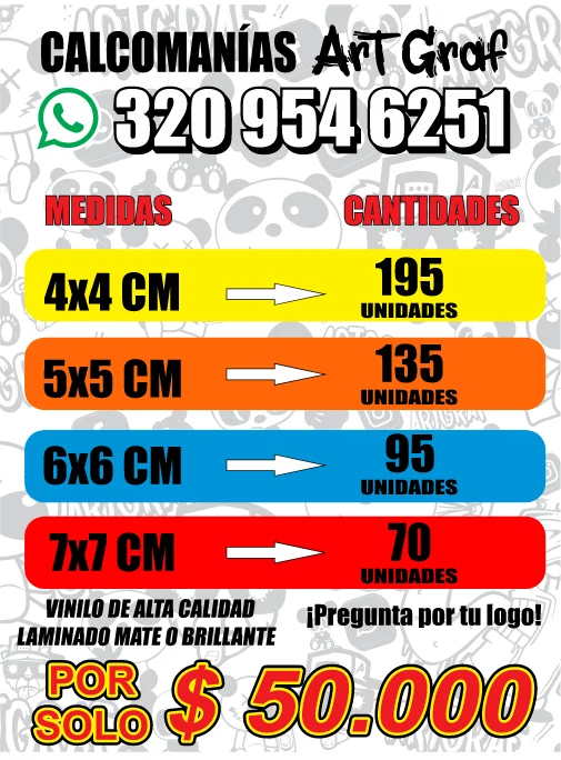 Venta de repuestos y accesorios en Robledo, Medellín: Calcomanías y stickers personalizados con tu logo en Medellín — Colombia Move