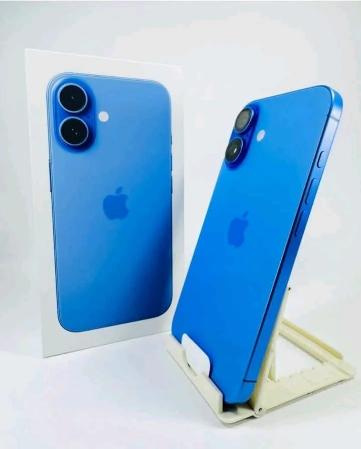 Venta de celulares y tablets en Bogotá: Celular Apple azul con caja — Colombia Move