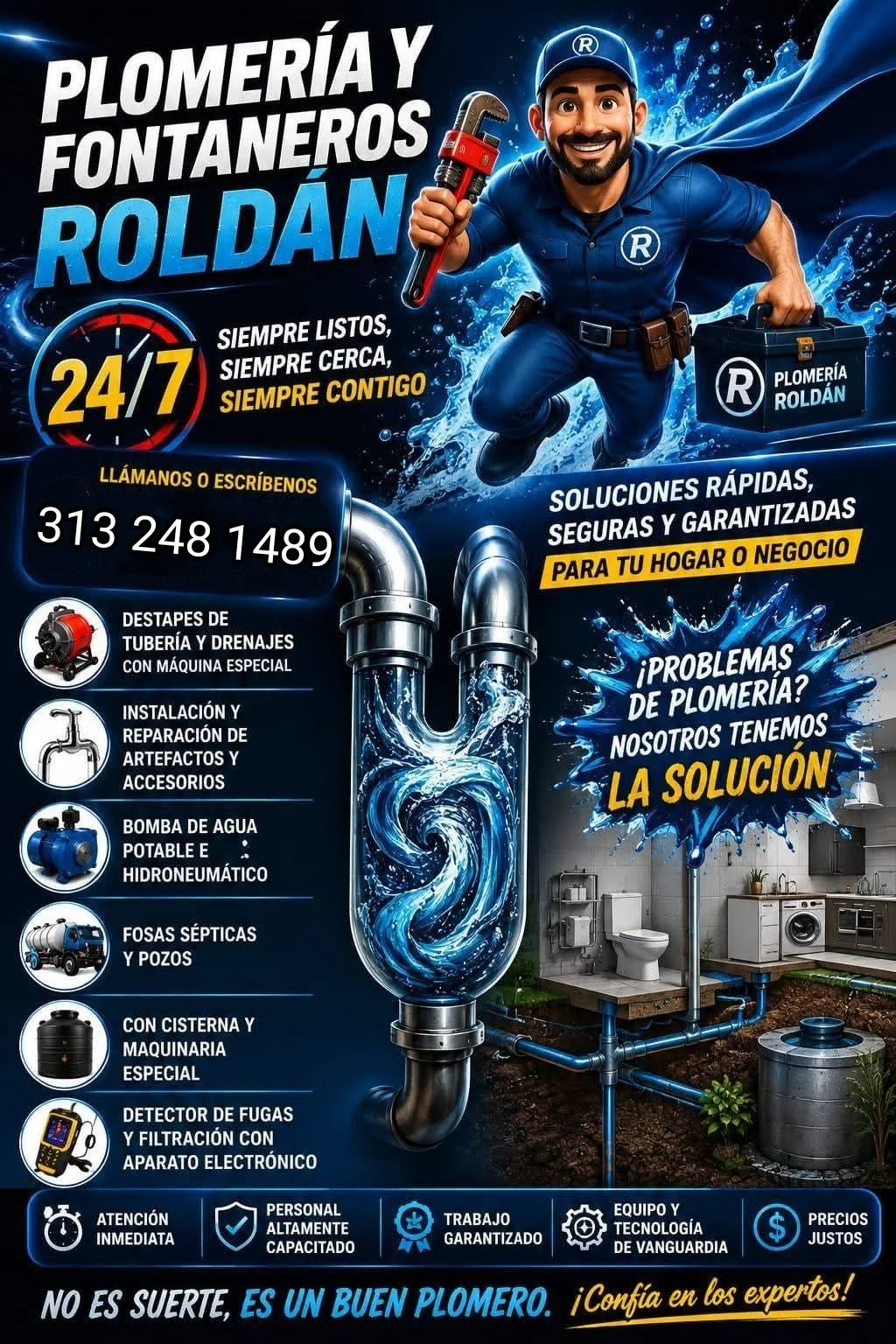Servicio en Bogotá: PLOMEROS CEDRITOS Y LA CALLEJA — Colombia Move