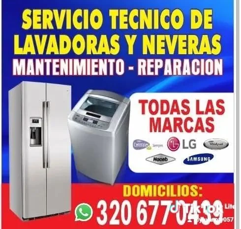 Servicio técnico de lavadoras y neveras