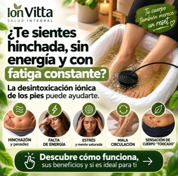 Service in Medellín: Ionic foot detox service - Ion Vitta — Colombia Move