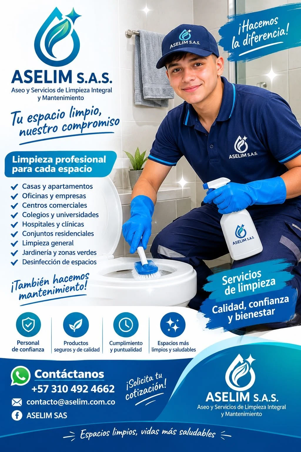 Servicio en Medellín: Servicios de limpieza integral y mantenimiento ASELIM S.A.S. — Colombia Move