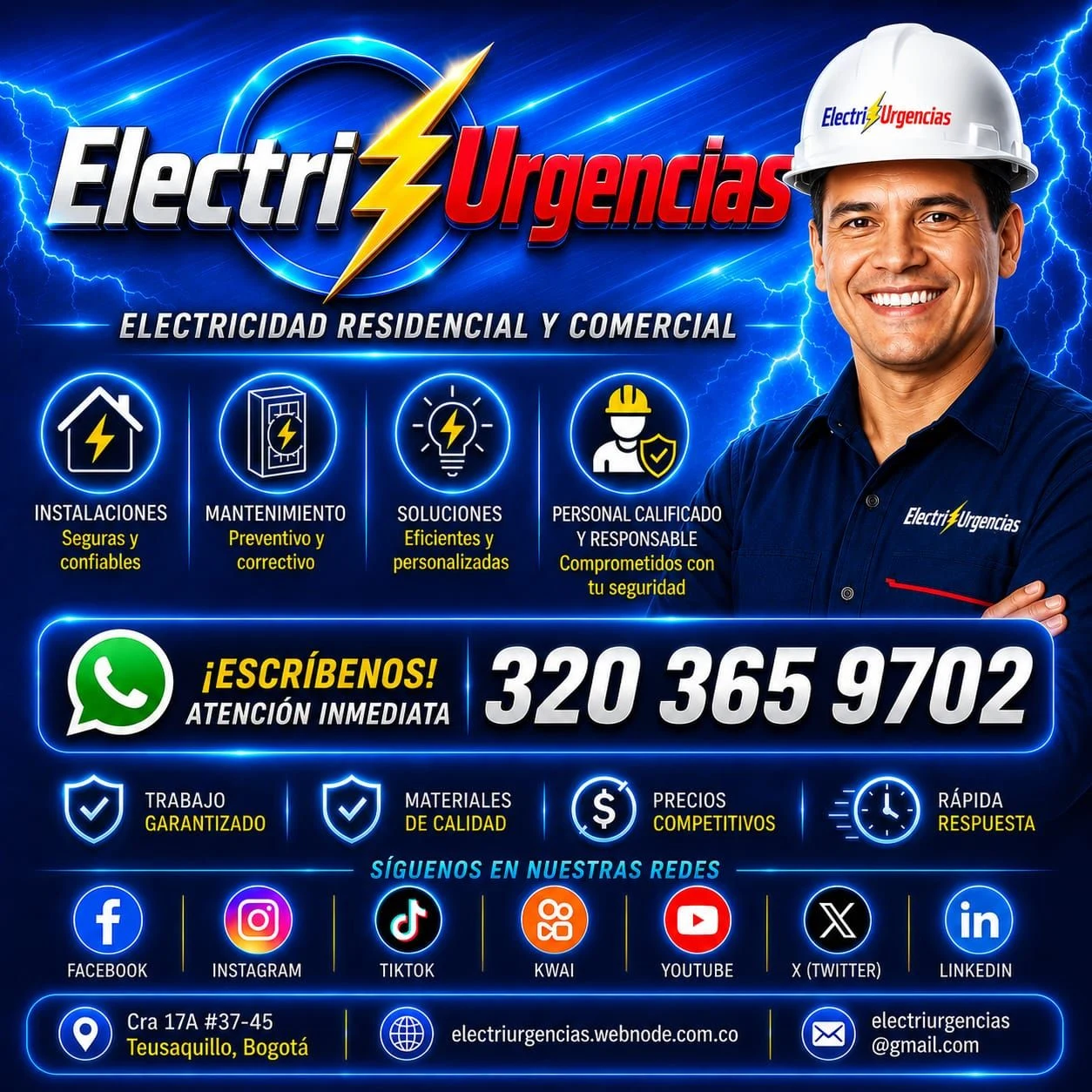 Servicio en Chapinero, Bogotá: Electricista, Chapinero,Quinta Camacho,Rosales,El Chicó,El Nogal,El Virrey, Teusaquillo, Zona G, El Retiro, La Carolina. — Colombia Move