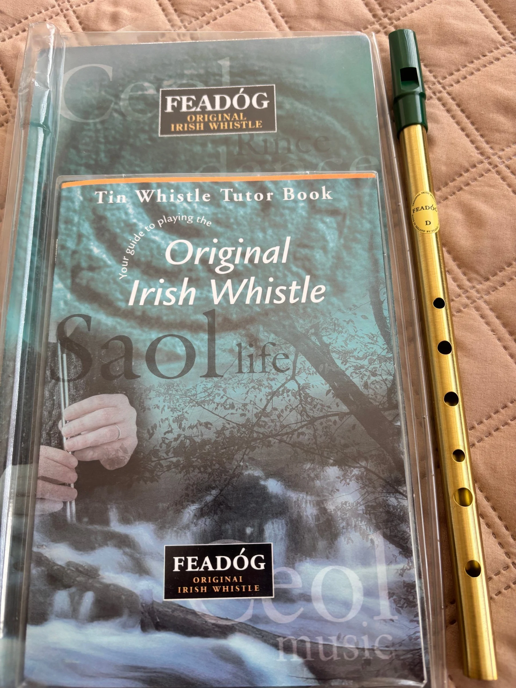 Venta de decoración y hogar en Usaquén, Bogotá: Flauta Irlandesa de pico Whistle Feadog - incluye estuche y libro instructivo — Colombia Move