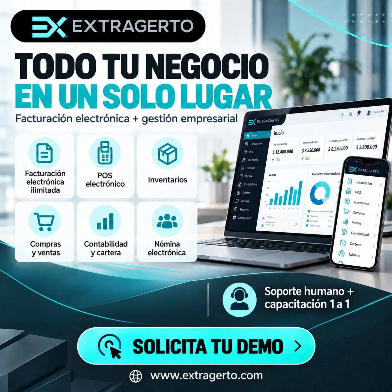 Servicio: Software contable y administrativo en la nube para tu negocio — Colombia Move