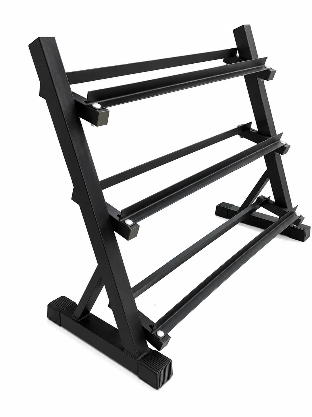 Rack para Mancuernas Metálico de 3 Niveles – Resistente y Estable