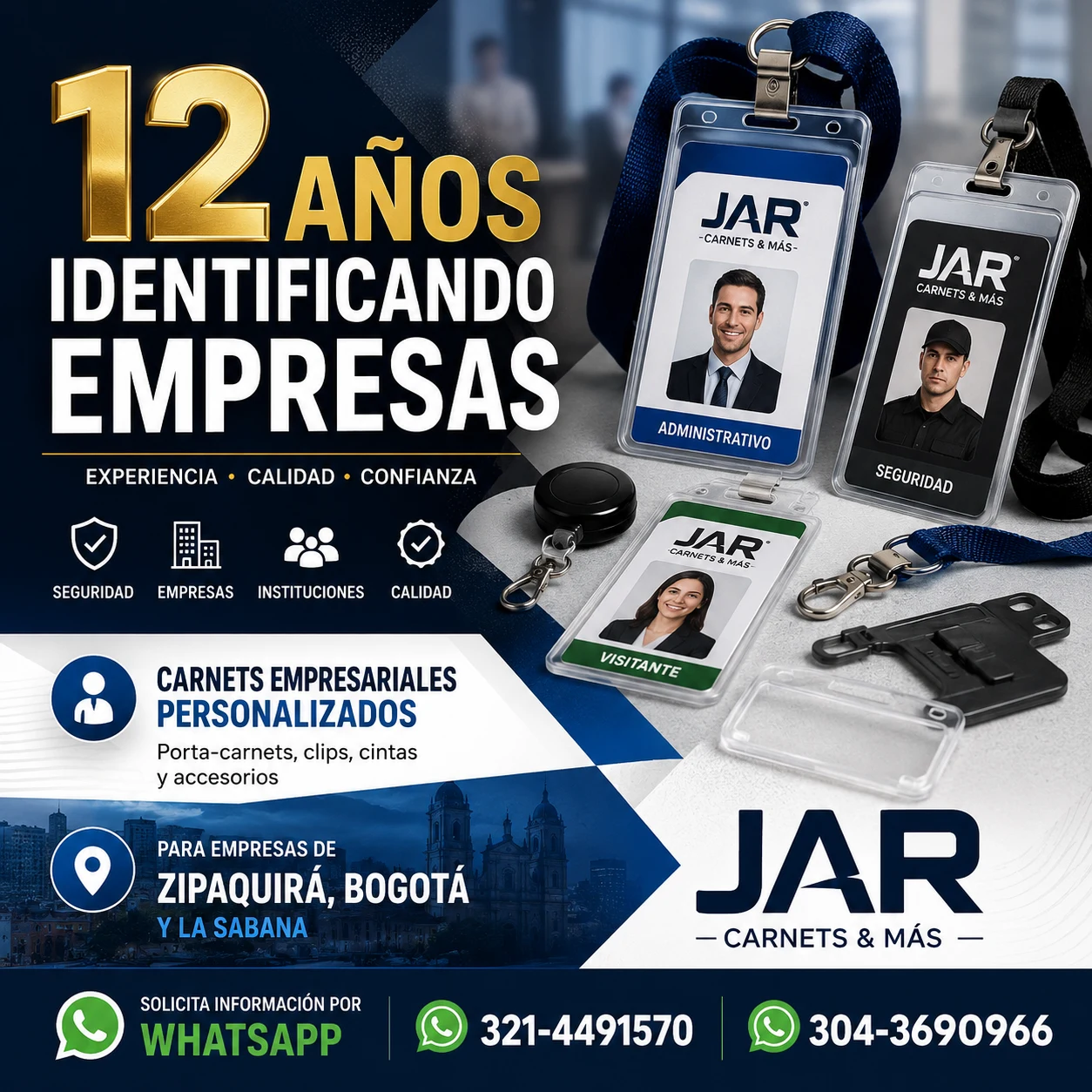 Venta de escritorios y oficina en Zipaquirá, Bogotá: En Zipaquirá, Bogotá, Servicio de carnets empresariales personalizados — Colombia Move