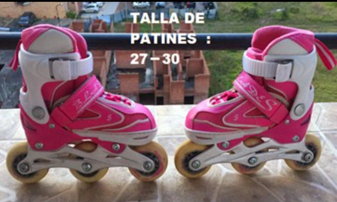 Venta de deportes y fitness en Usaquén, Bogotá: Patines en línea para niña talla 27-30 con casco — Colombia Move