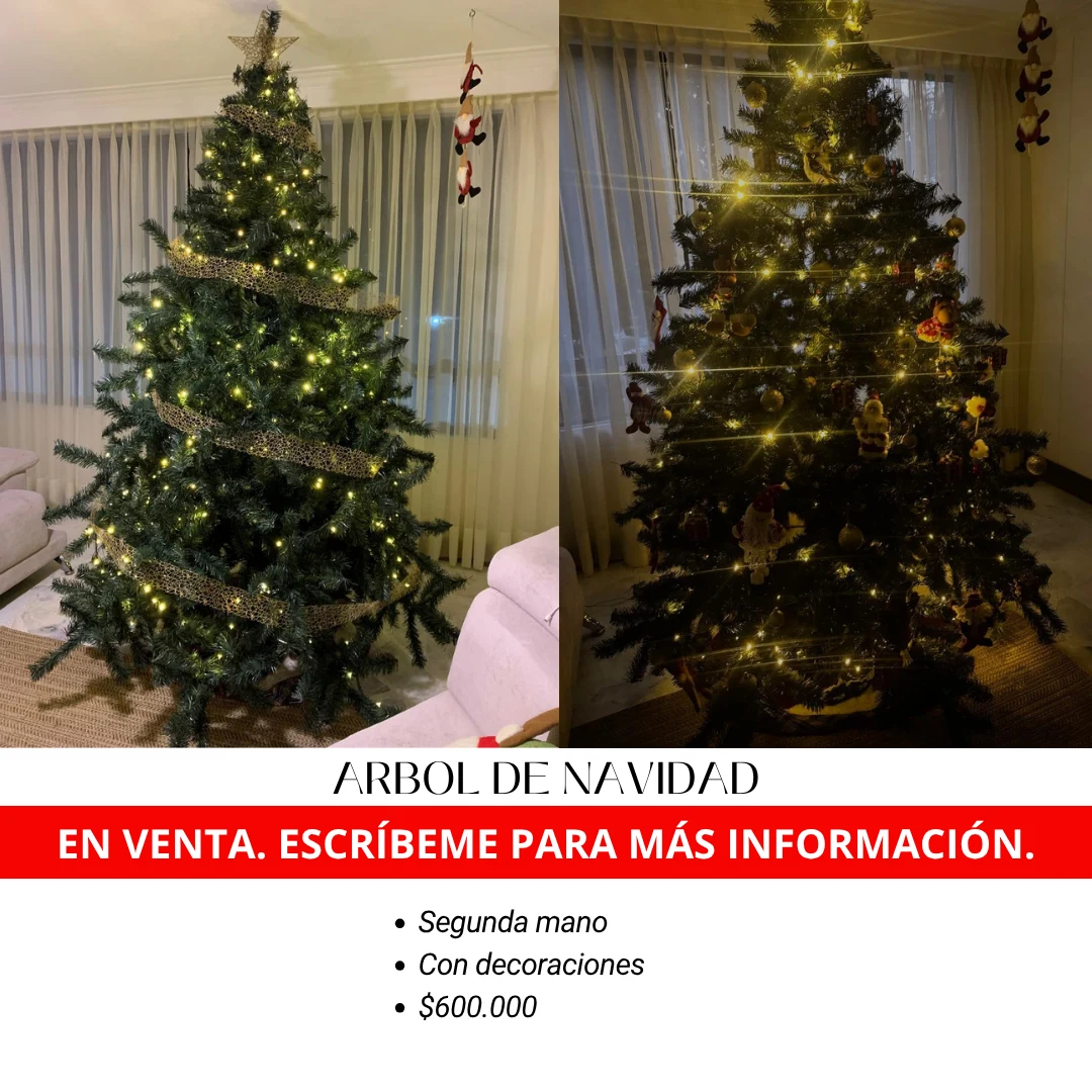 Venta de decoración y hogar en Pereira: Árbol de Navidad de 1,80 m con decoraciones — Colombia Move