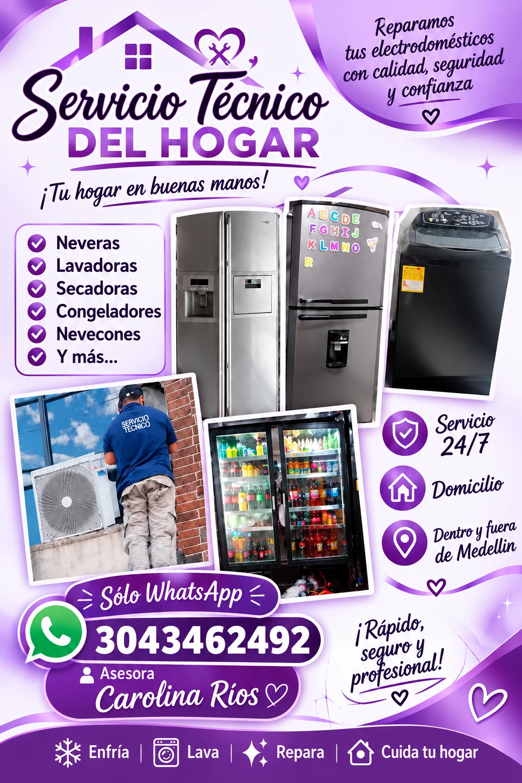 Servicio en Medellín: Servicio técnico de reparación de electrodomésticos del hogar — Colombia Move