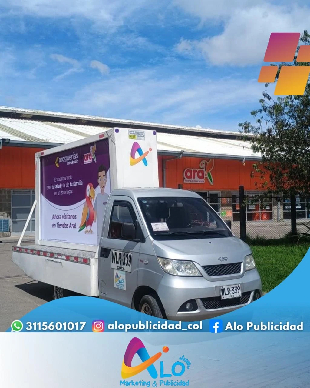 Servicio: Publicidad móvil en camioneta con valla — Colombia Move