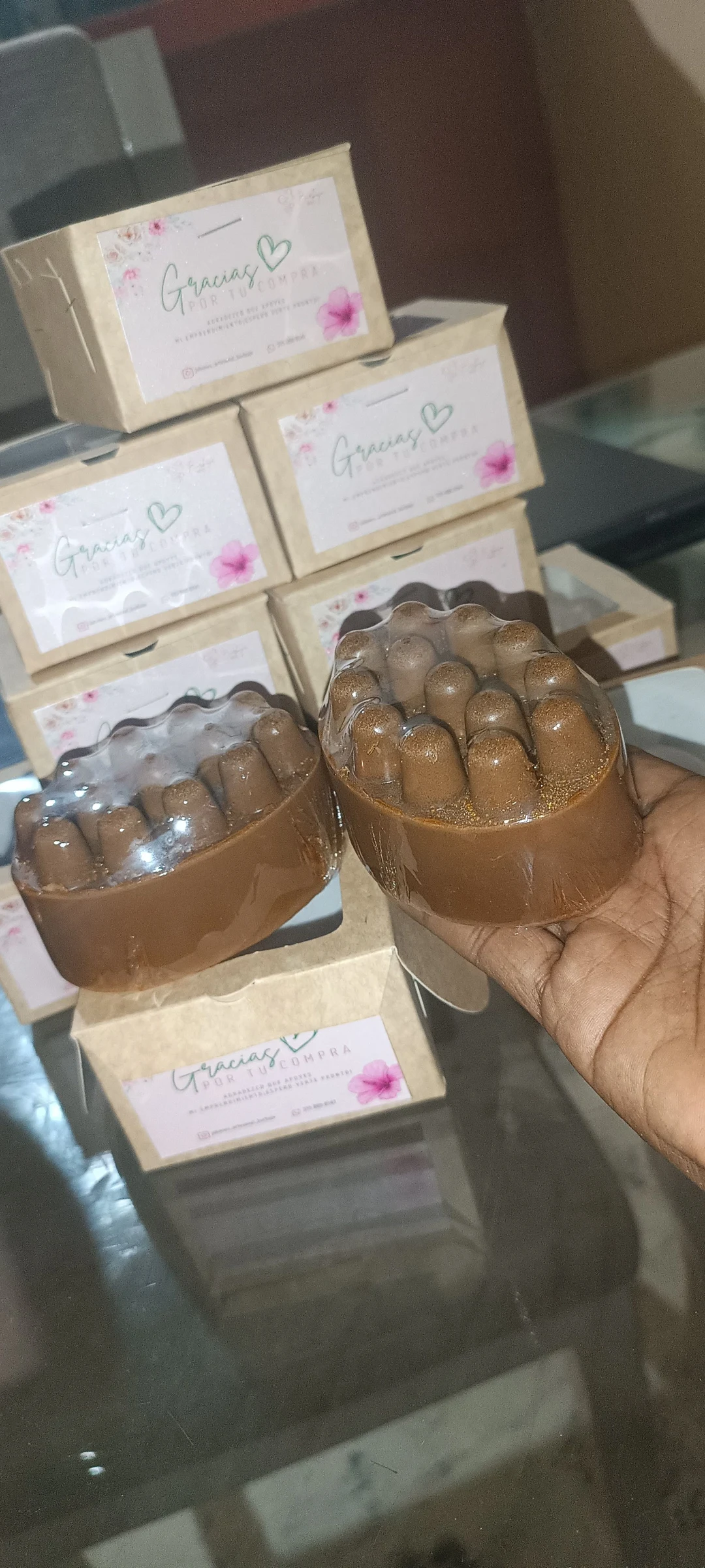 Jabón masajeador exfoliante de Cúrcuma