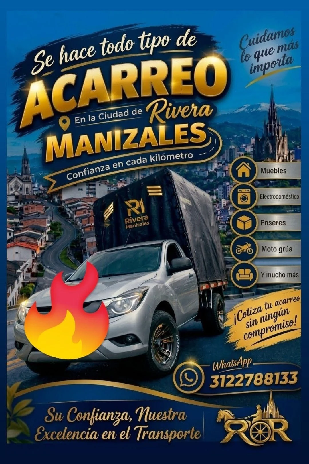 Servicio en Villamaría, Manizales: Servicio de acarreos y mudanzas en Manizales — Colombia Move