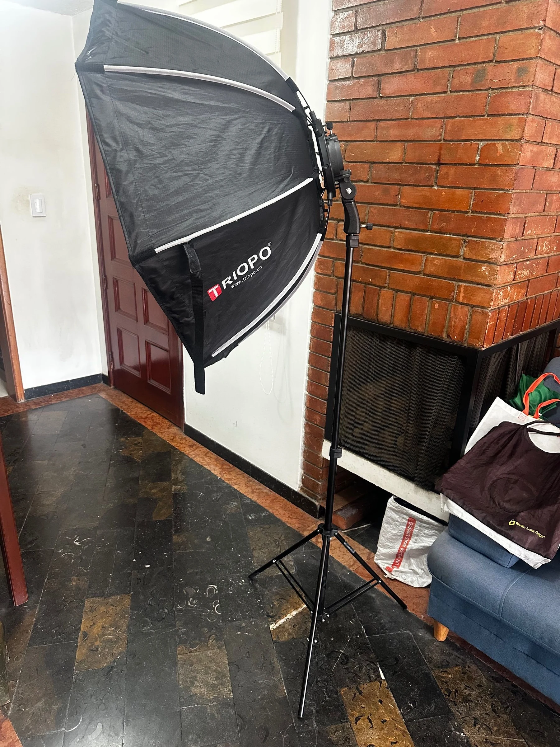 Venta de cámaras y fotografía en Bogotá: Octabox Triopo 90 cm con Grid (Panal) + Soportebb para luz. Excelente Estado — Colombia Move