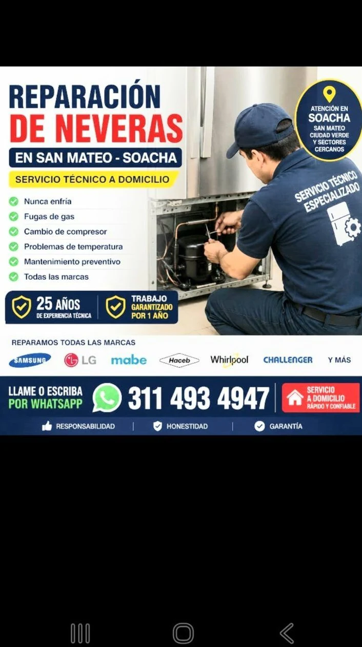 Service in Bogotá: Washing machine technician at home in Ciudad Verde — Colombia Move