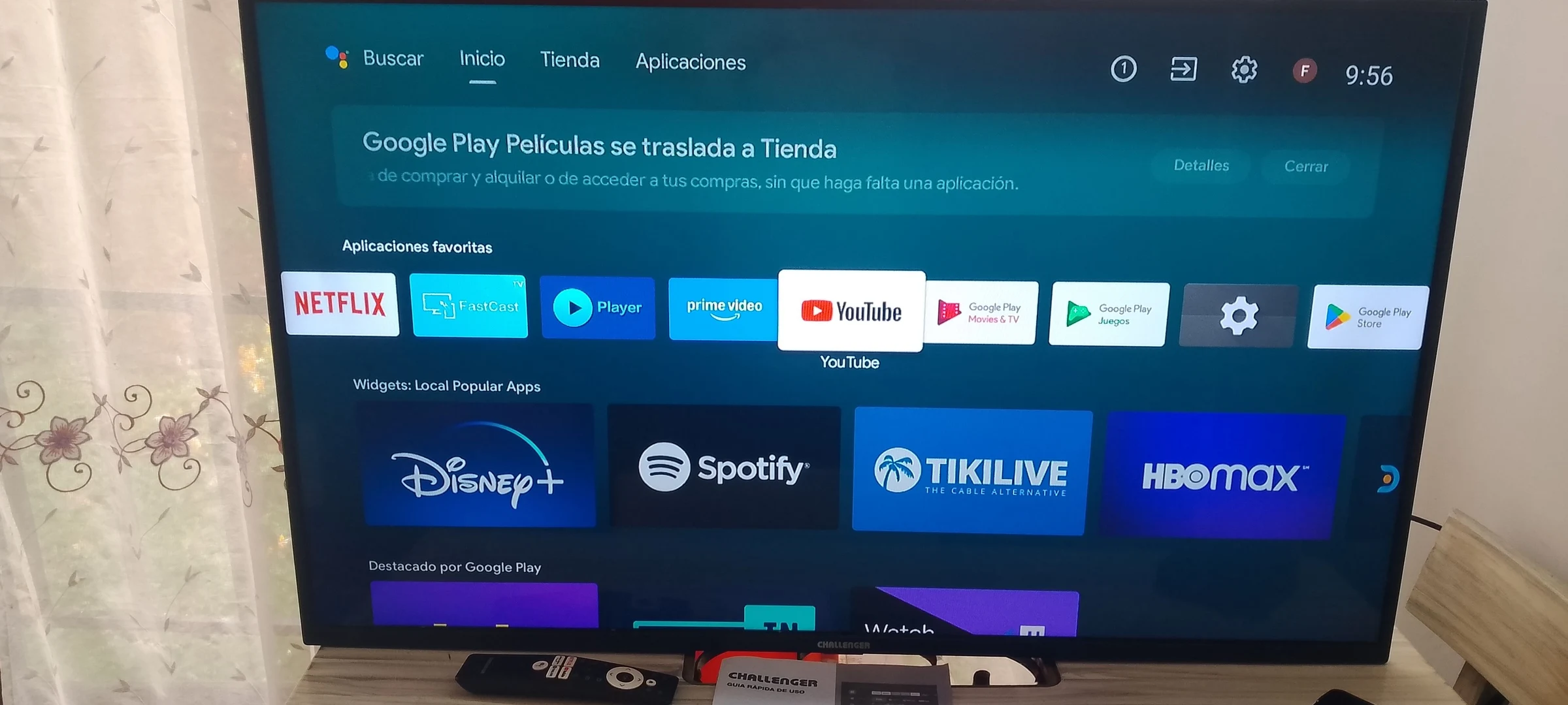 Venta de electrodomésticos en Itagüí: Televisor CHALLENGER MODELO LED 43T061 BT ANDROID T2 — Colombia Move