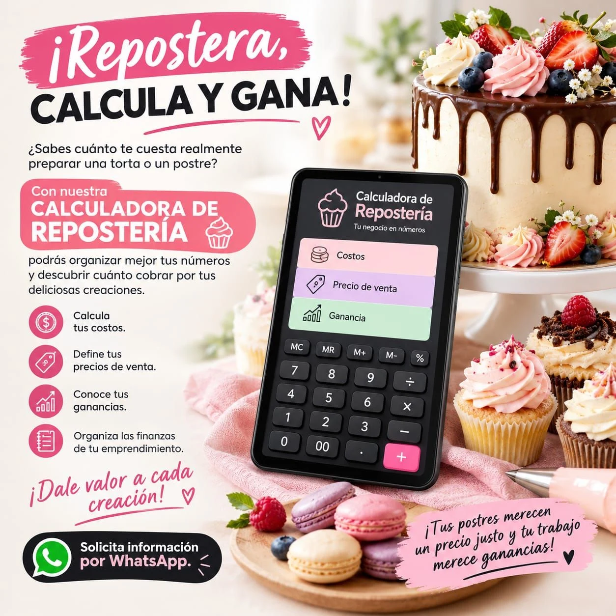 Audio & Video for Sale in Cartagena: Baking calculator for costs, prices, and profits — Colombia Move