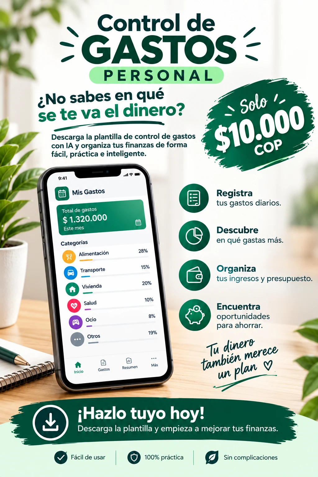 Audio & Video for Sale in Cartagena: Digital personal expense tracking template — Colombia Move