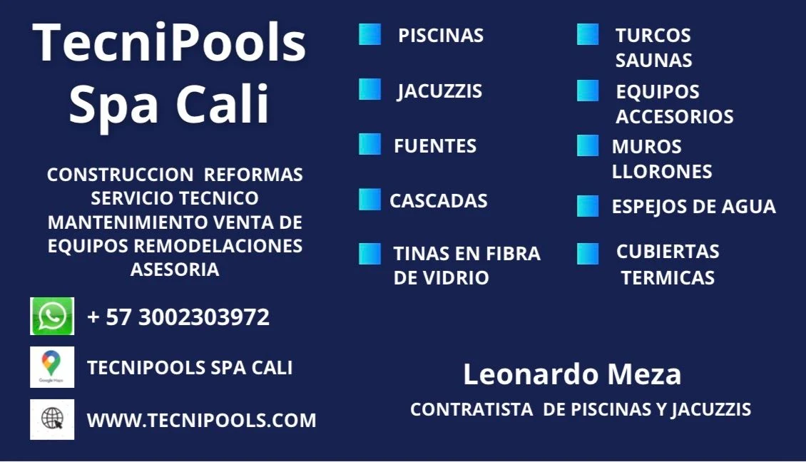 Servicio en Cali: Servicios de construcción y mantenimiento de piscinas y jacuzzis — Colombia Move