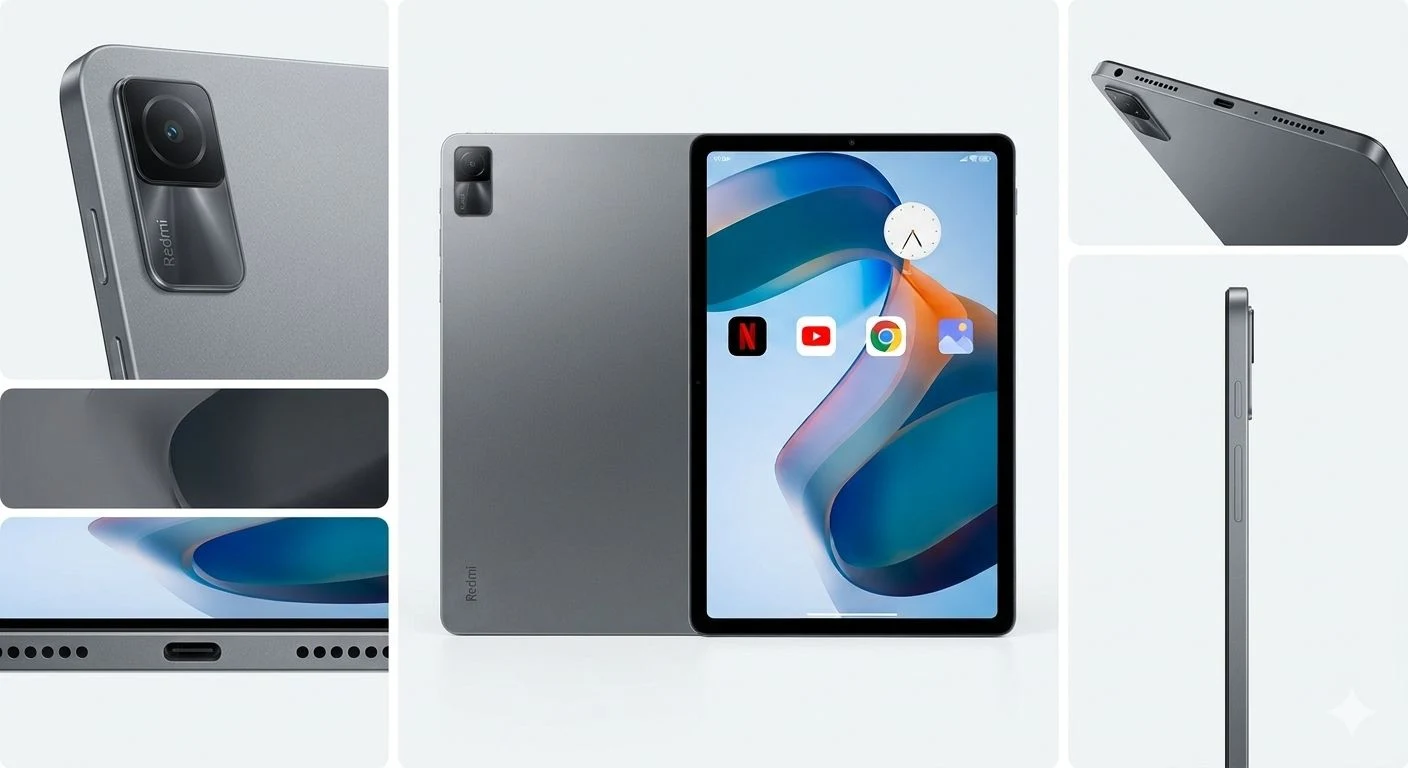 Redmi Pad 2 Tablet gris con pantalla de 11 pulgadas