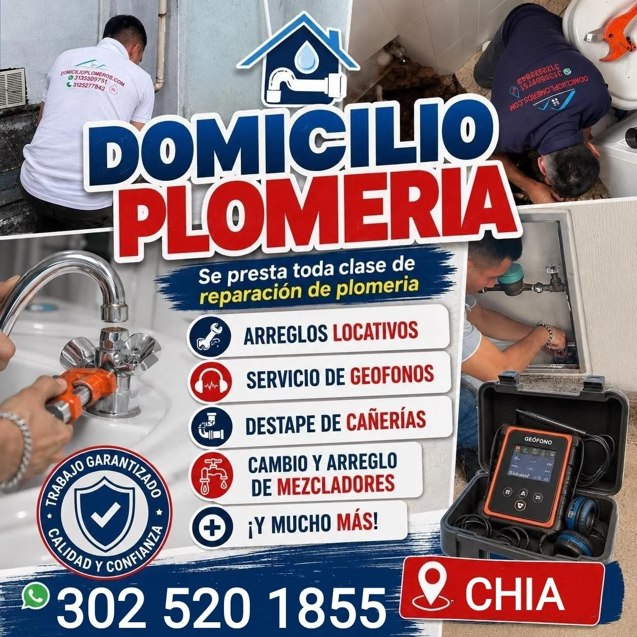 Servicio en Chía: PLOMEROS CHIA Y COTA — Colombia Move
