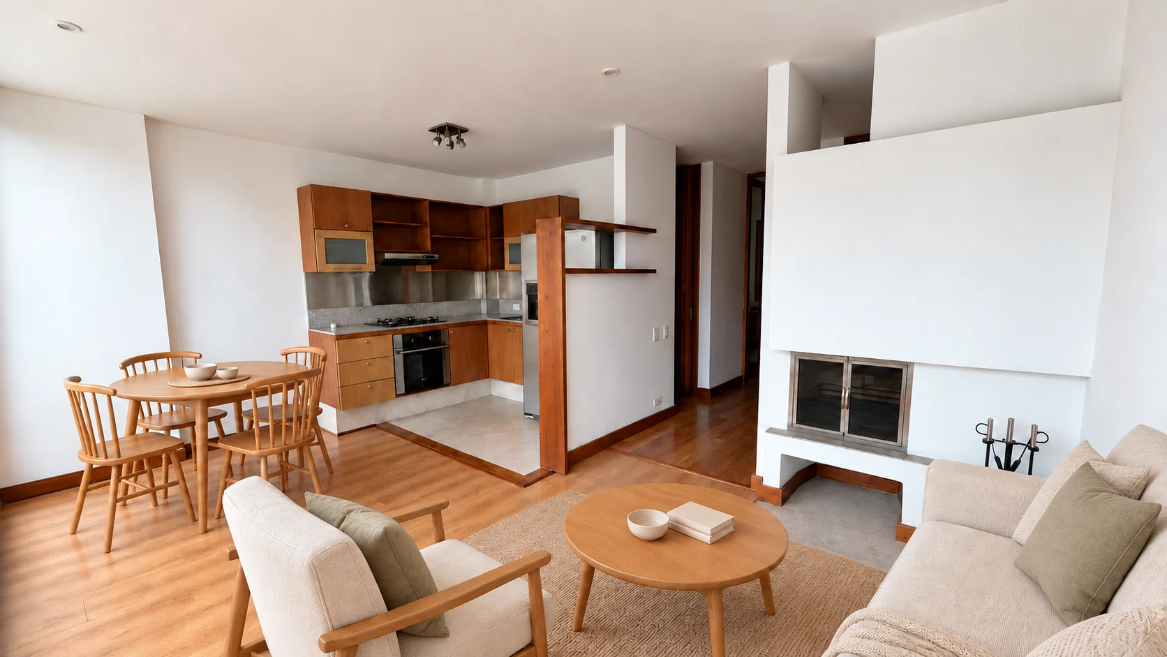 Alquiler de apartamento en Bogotá: Dúplex con terraza privada de 70 m² y vista a los cerros de Bogotá — Colombia Move