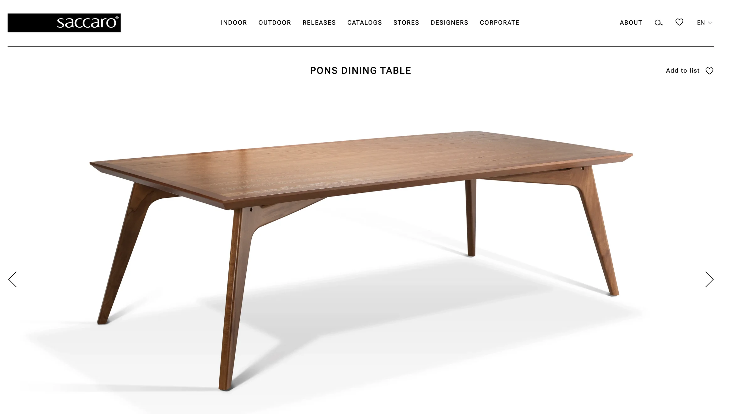 Venta de mesas y sillas en Usaquén, Bogotá: Mesa de comedor de diseño - Saccaro — Colombia Move