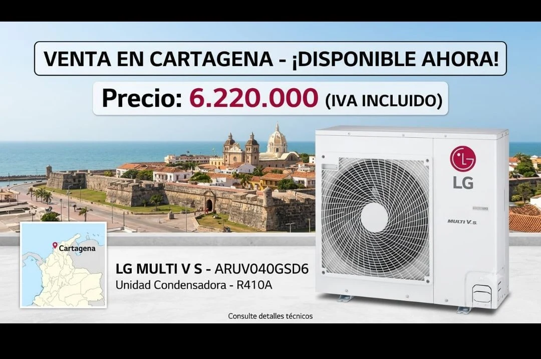 Venta de electrodomésticos en Cartagena: Unidad Condensadora LG Multi V S ARUV040GSD6 — Colombia Move