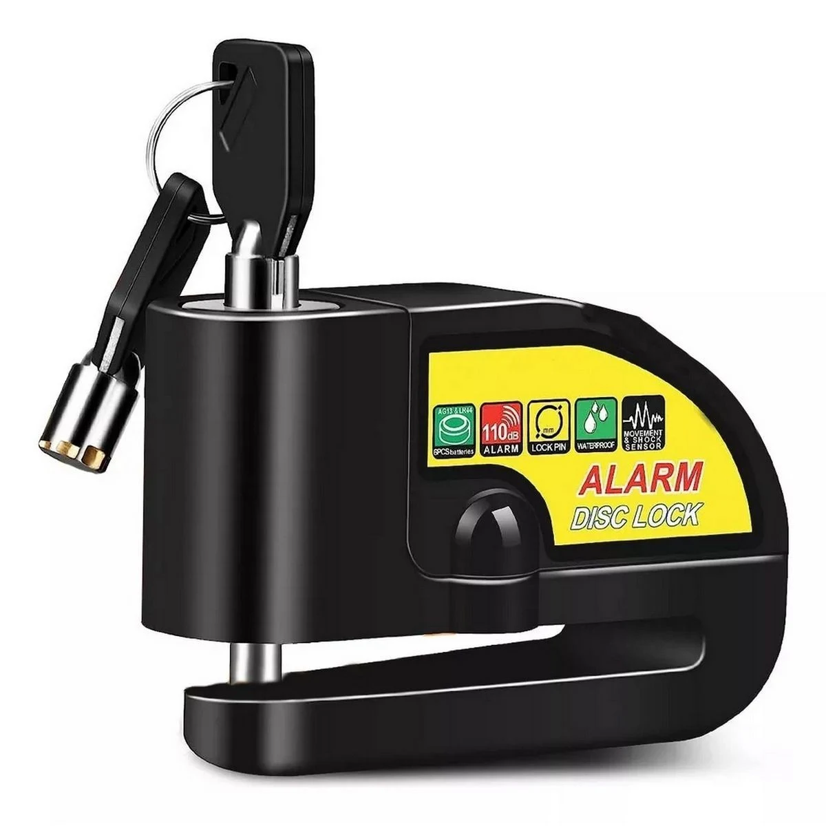 Venta de repuestos y accesorios en Prado Veraniego, Bogotá: Seguridad Total: Candado De Disco Con Alarma 110dB – Pónsela Difícil Al Ratero — Colombia Move