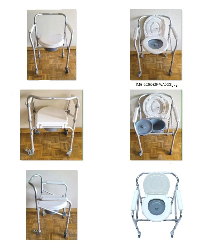 Venta de mesas y sillas en Bogotá: Silla de baño con ruedas y sanitario portátil — Colombia Move