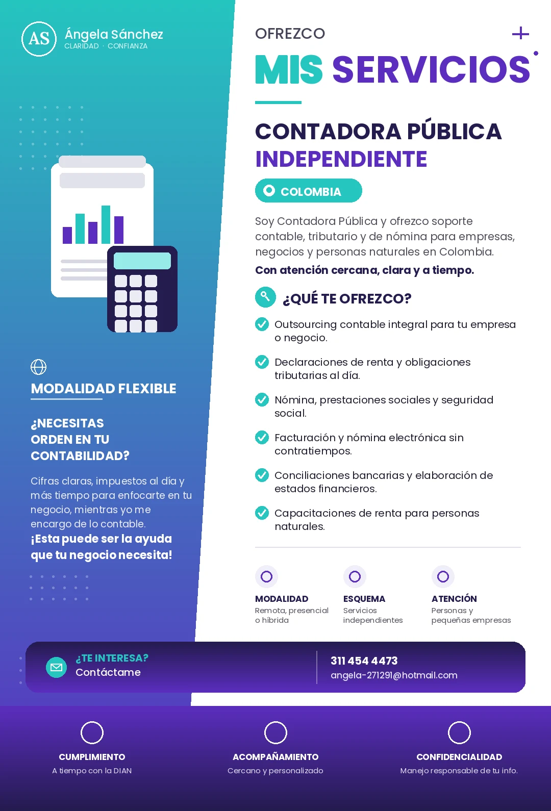 Servicio en Bogotá: Profesional Contable — Colombia Move