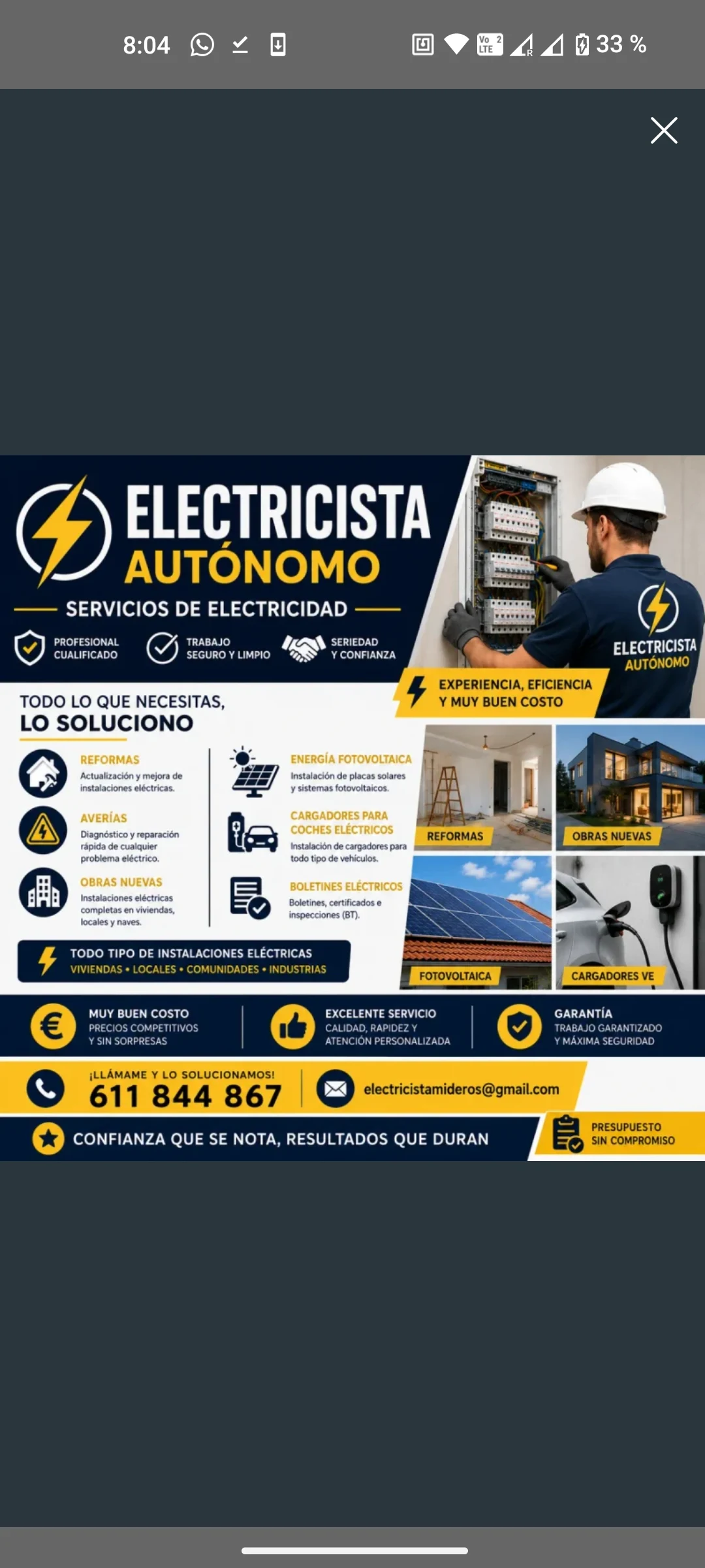 Servicio en Ciudad Salitre, Bogotá: Electricista — Colombia Move