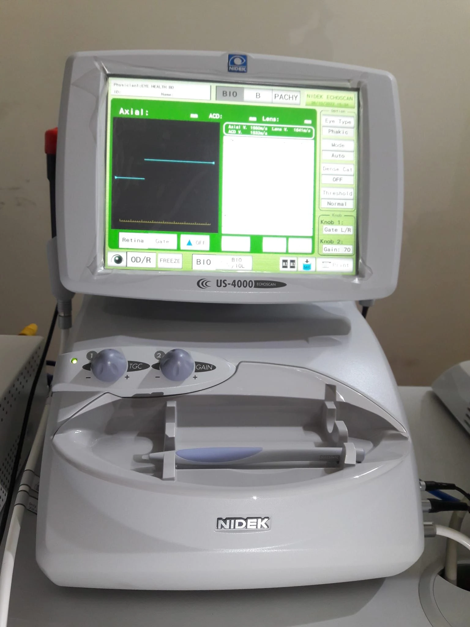 Venta de otra electrónica en Bogotá: Nidek Echoscan US-4000 Ophthalmic Ultrasound System — Colombia Move