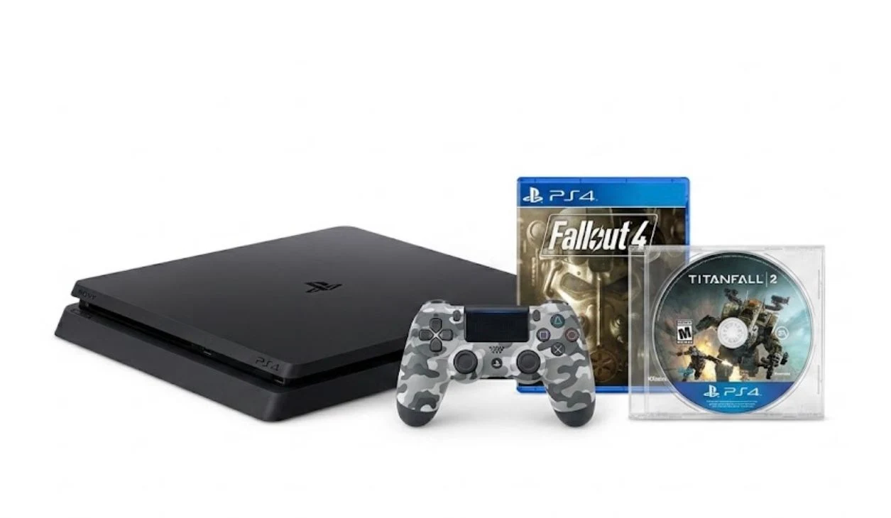 Venta de consolas y videojuegos en Tunja: PlayStation 4 Slim 1TB + 1 control + 2 juegos — Colombia Move