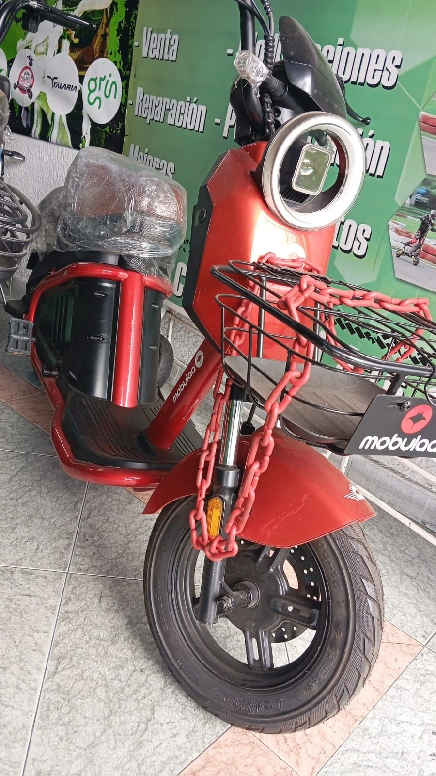 Venta de motos en Bogotá: Moto electrica roja nueva — Colombia Move