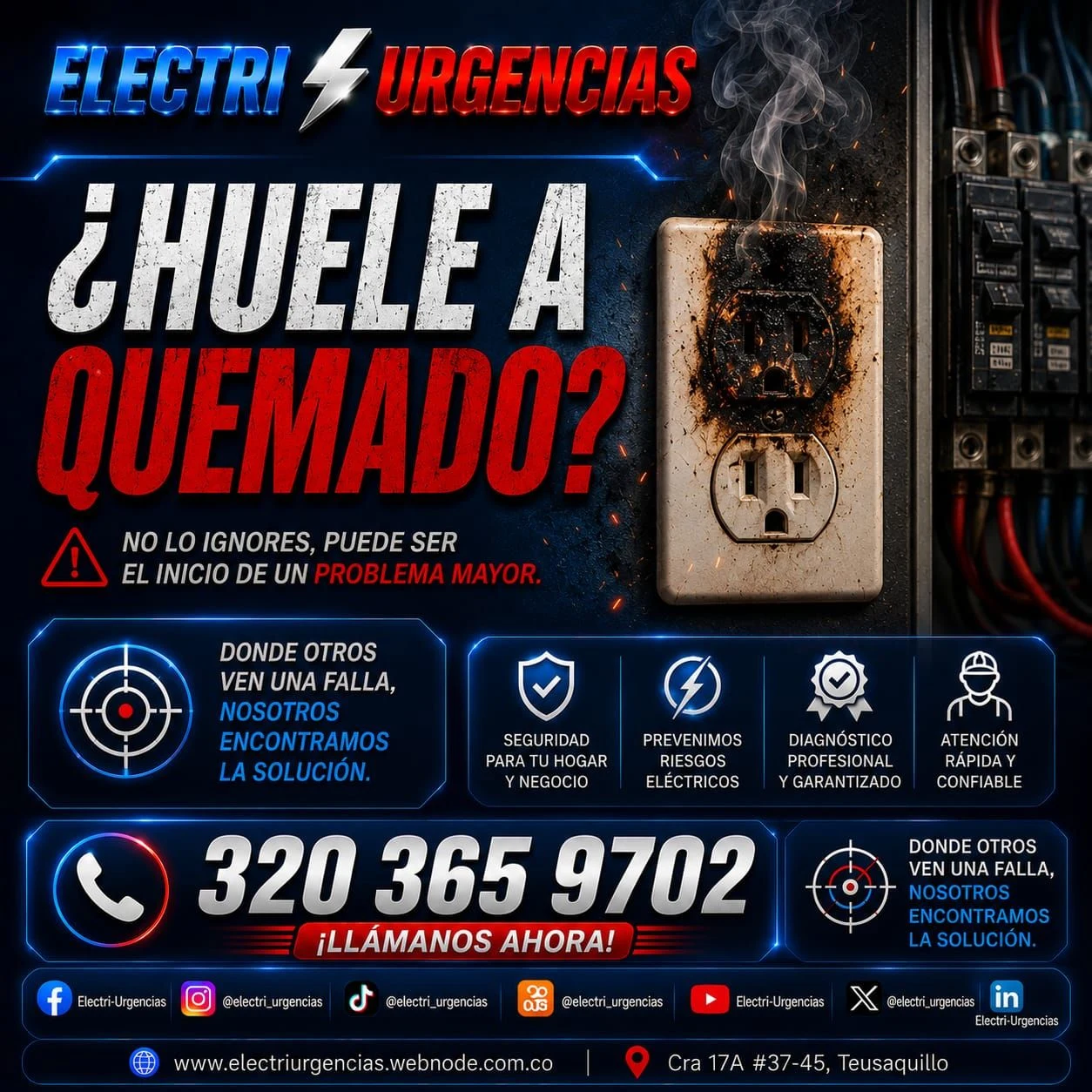 Electricista, quinta Camacho, bella Suiza, multicentro, Unicentro, la macarena, la javeriana.