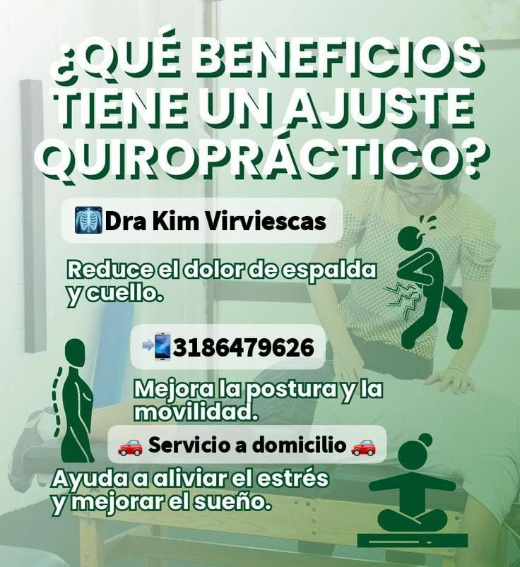 Servicio en Tocancipá: PROGRAMAR VISITAS REGULARES DE TU QUIROPRACTICO A DOMICILIO. — Colombia Move
