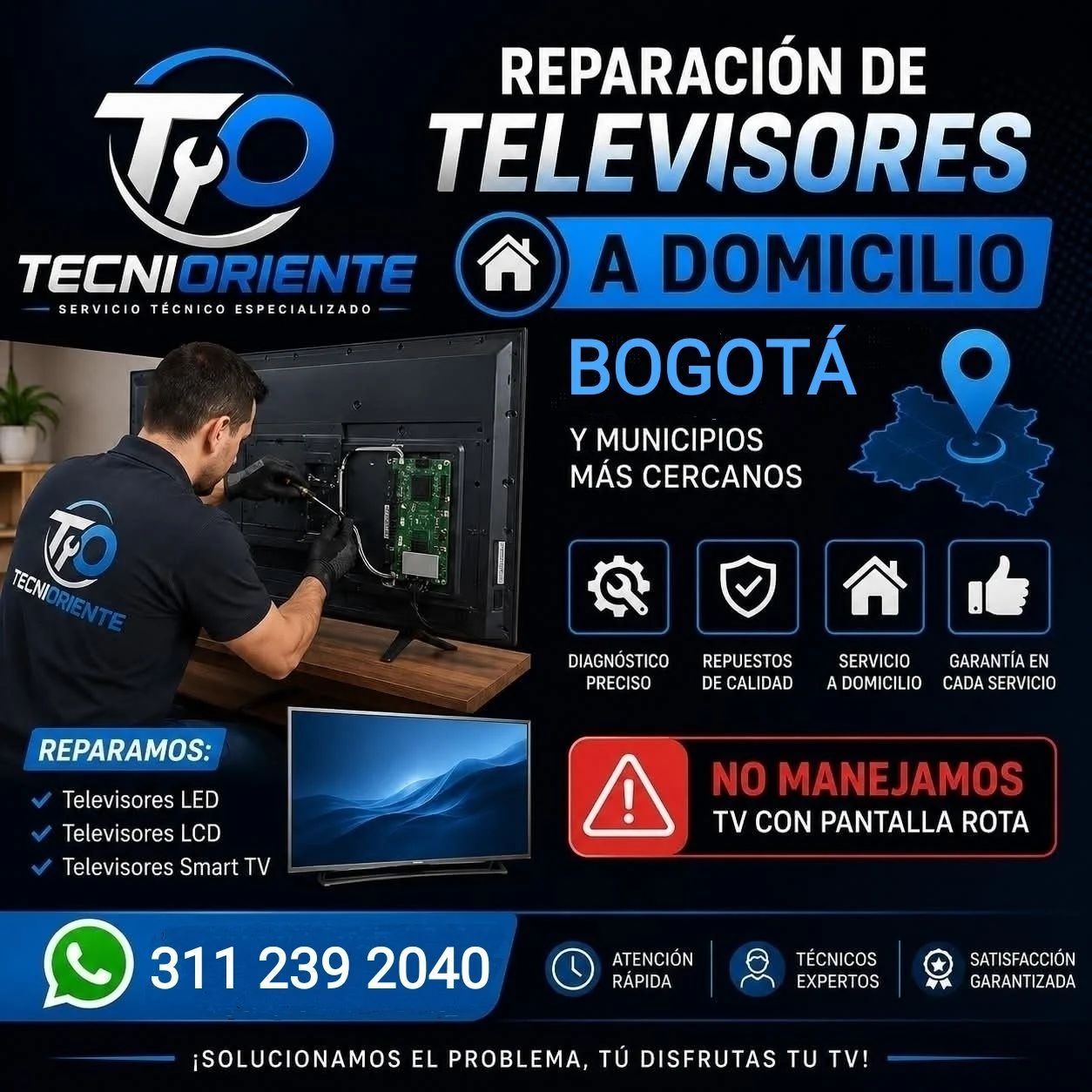 Servicio en Suba, Bogotá: REPARACIÓN DE TELEVISORES CEDRITOS • MAZUREN • COLINA CAMPESTRE — Colombia Move